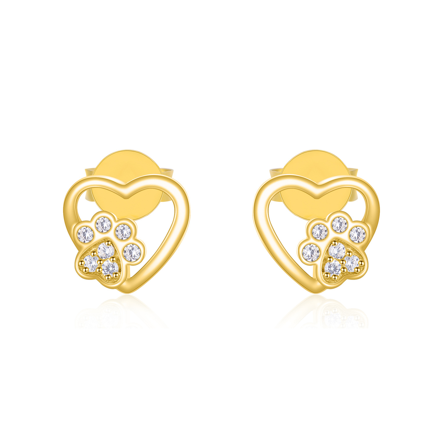 14K Gold Cubic Zirc… - image