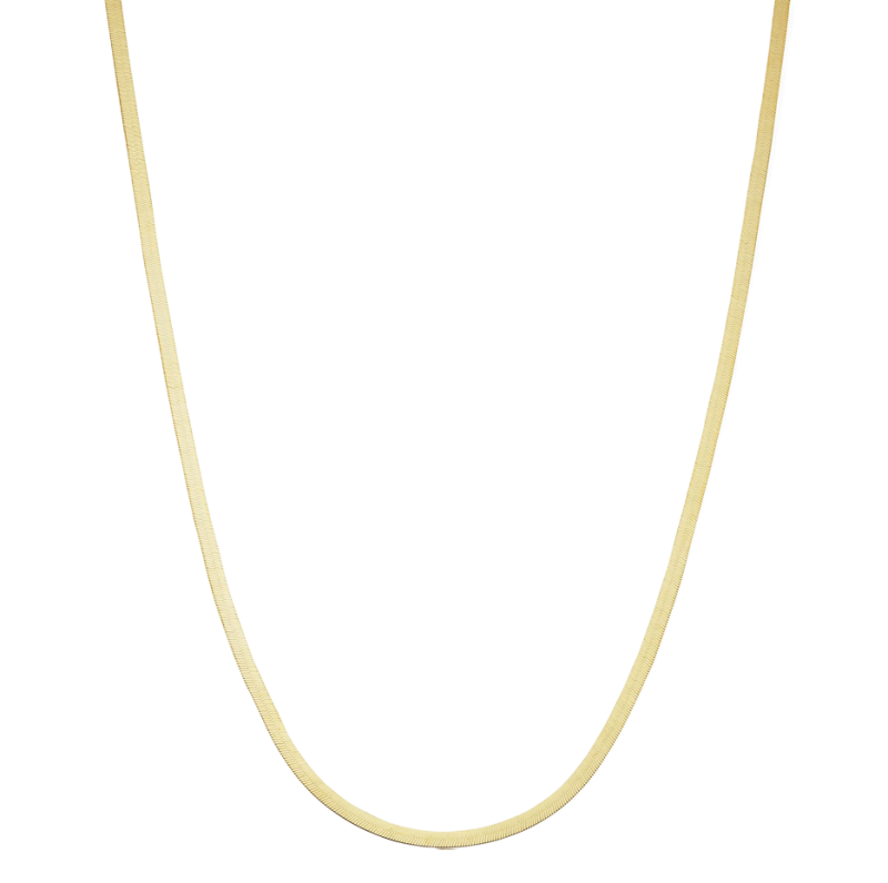 18-karatowy złoty łańcuszek w jodełkę-1