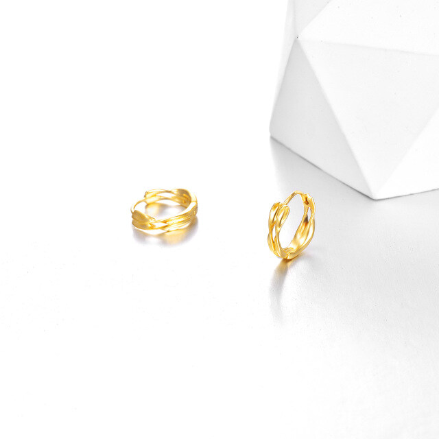 14K Gold Hoop Earrings-4