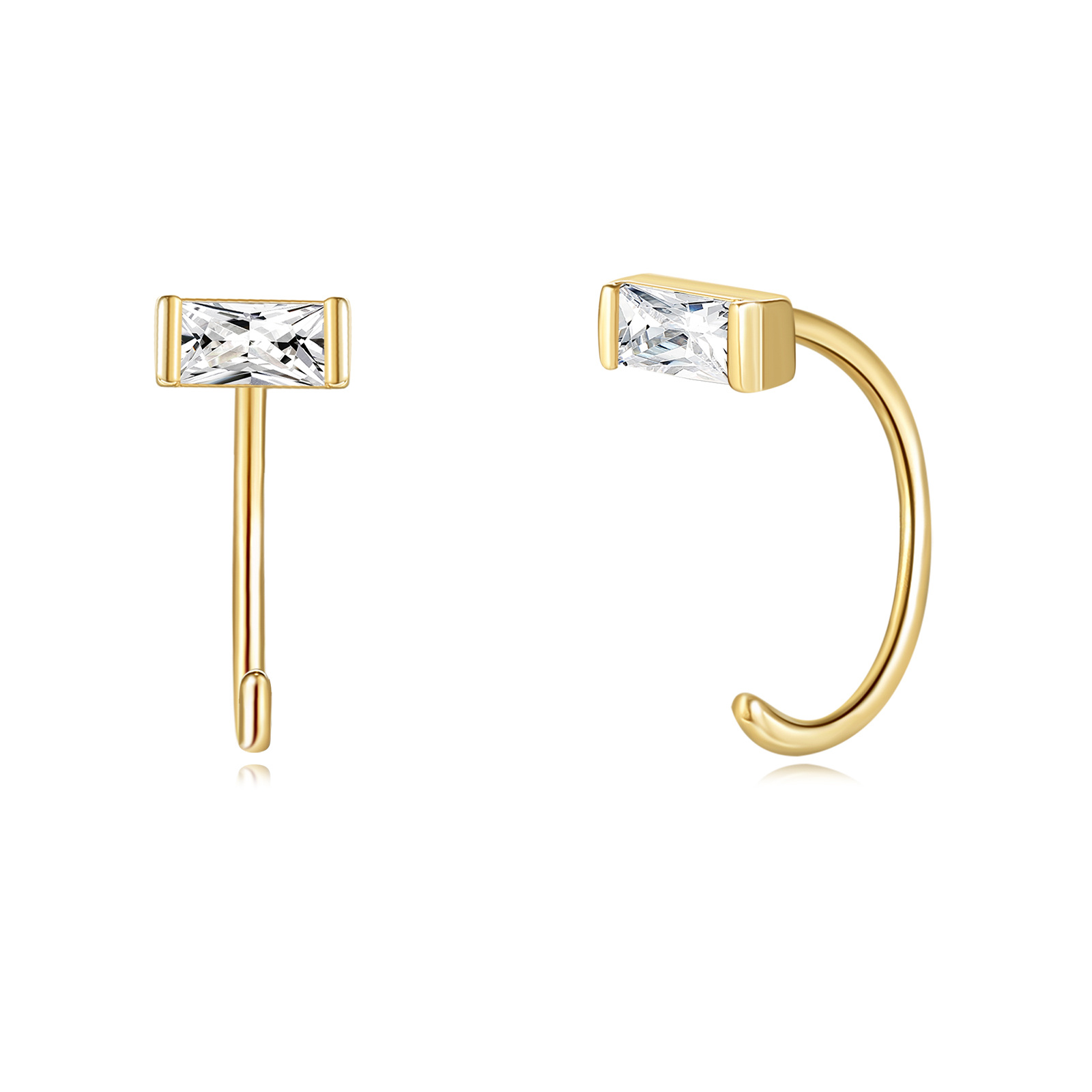 14K Gold Cubic Zirc… - image