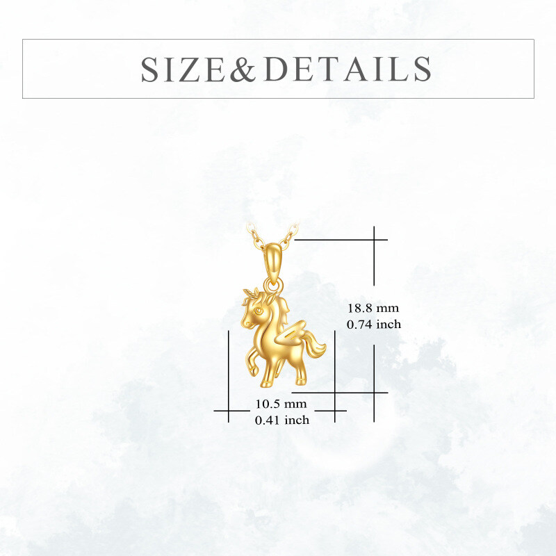 قلادة القُطَّة الذهبية من عيار 14K-4