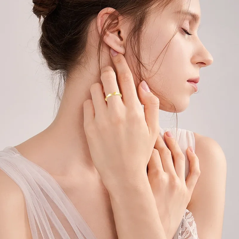 Anillo Abierto Abrazo de Oro 18K-2