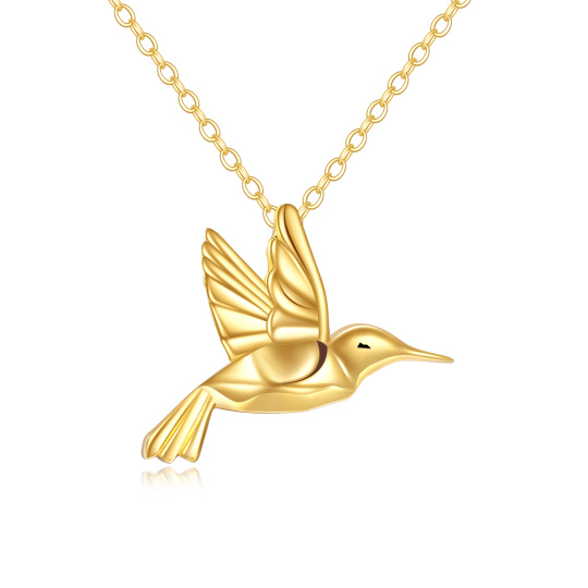 10Kゴールド ハチドリ 骨壷 ネックレス（遺灰用）