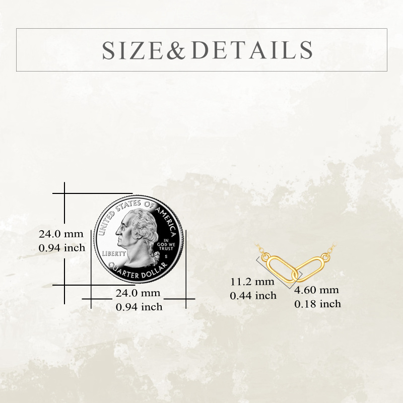 10K White Gold Infinity Symbol Pendant Necklace-5