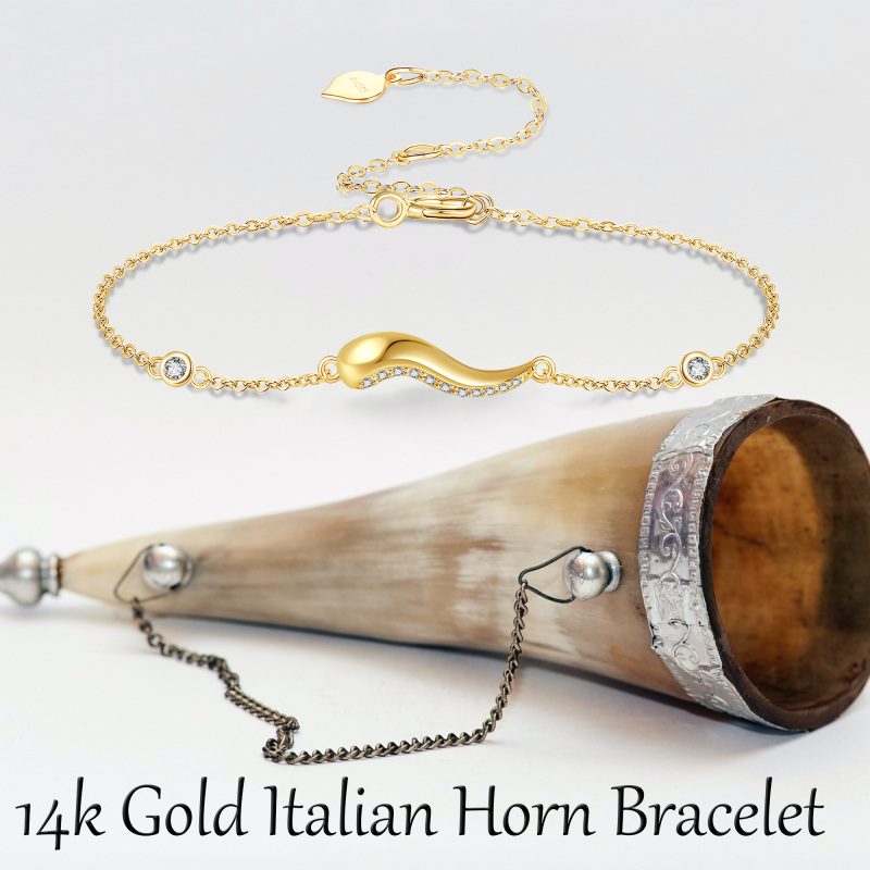 سوار من الذهب عيار 18 قيراطًا مرصع بالزركونيا المكعبة للنساء-6