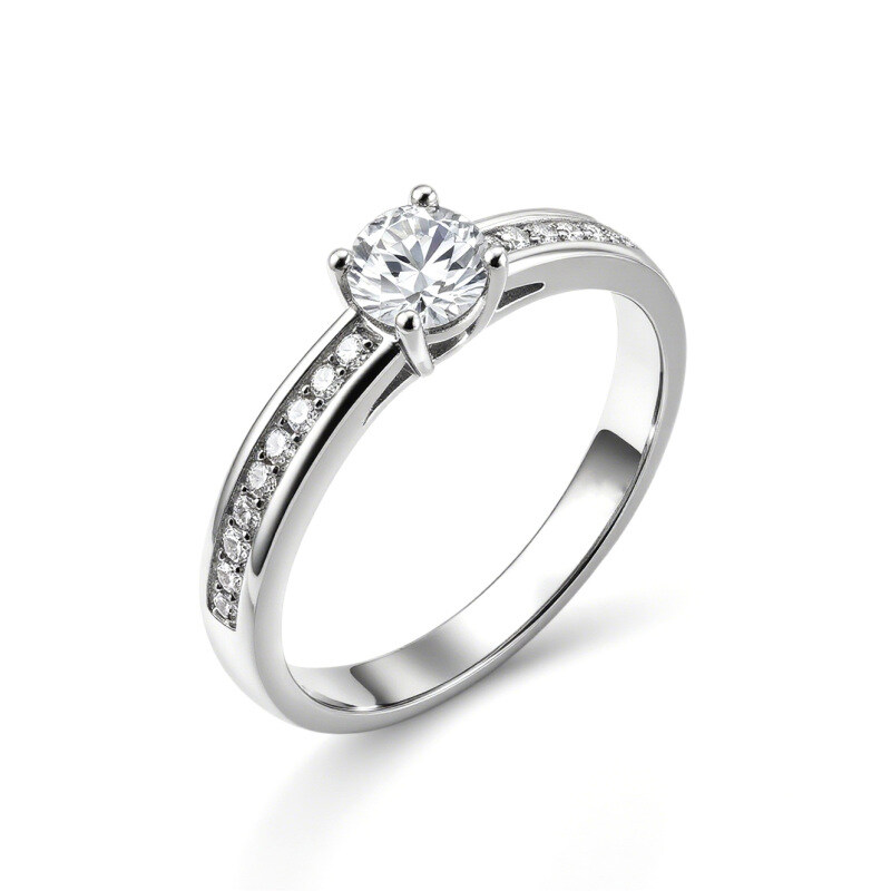 14K Gold Laboratory Diamonds Custom Engagement Ring-4
