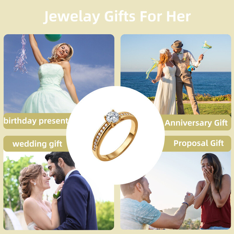 14K Gold Laboratory Diamonds Custom Engagement Ring-6