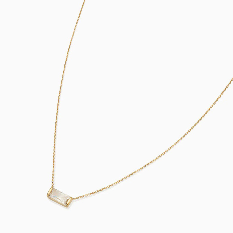 14-Karat-Gold-Labor-Diamanten-Quadrat-Kabelkette-Halskette-3