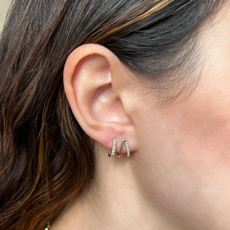 14K-Gold-Ohrringe mit Labor-Diamanten-2