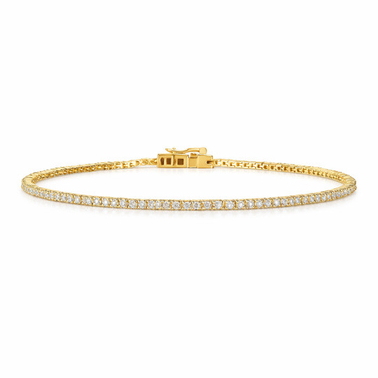 10K Gold Laboratory Diamonds Tennis Bracelet