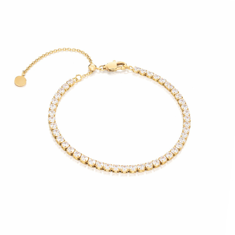 Pulsera de Tenis de Oro de 14 Quilates con Diamantes de Laboratorio-1