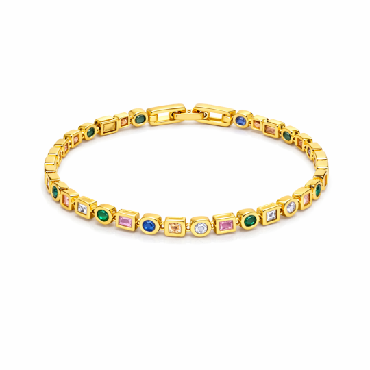 10K Gold Laboratory Diamonds Tennis Bracelet