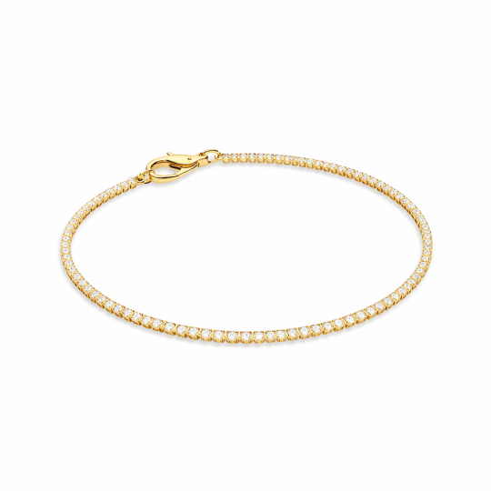 10K Gold Laboratory Diamonds Tennis Bracelet