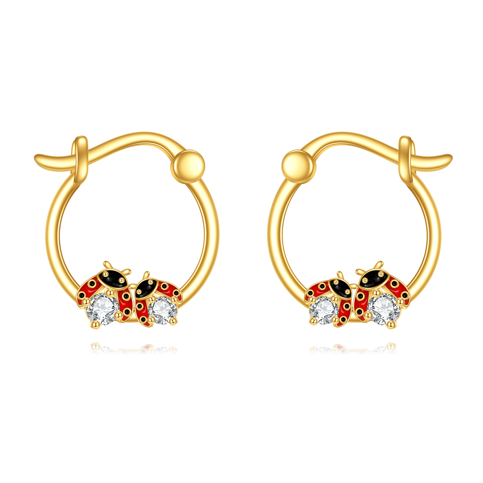 14K Gold Cubic Zirc… - image