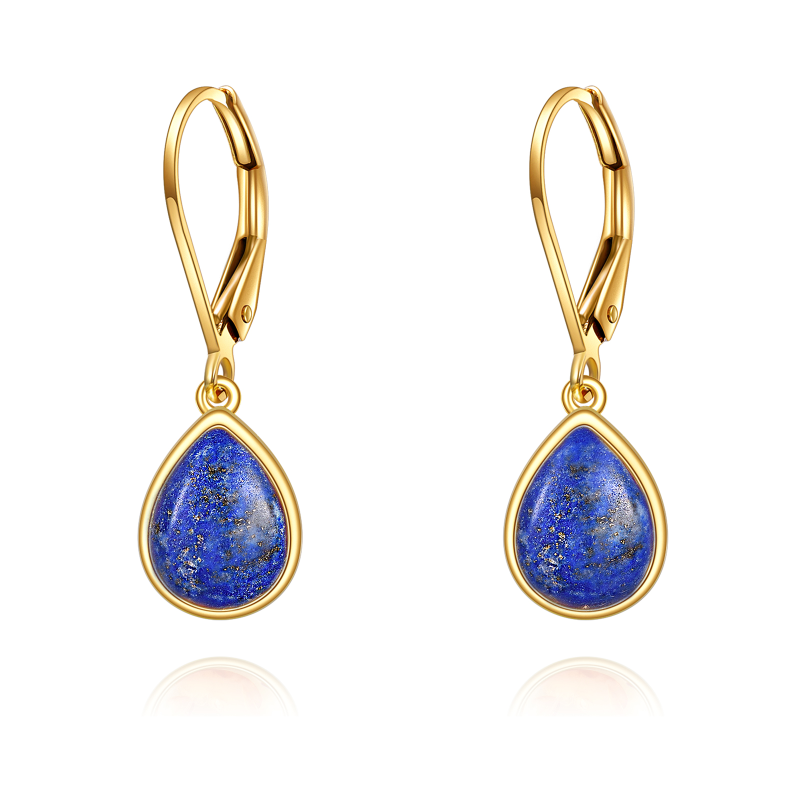【HYERES LOR】22FW★ Lapis Lazuli Bar 14K(Y) XS Earrings HYERES LOR】22FW☆ Lapis Lazuli Bar 14K(Y) XS Earrings