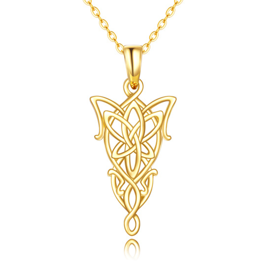 Collier à pendentif anneau Lord en or 14K