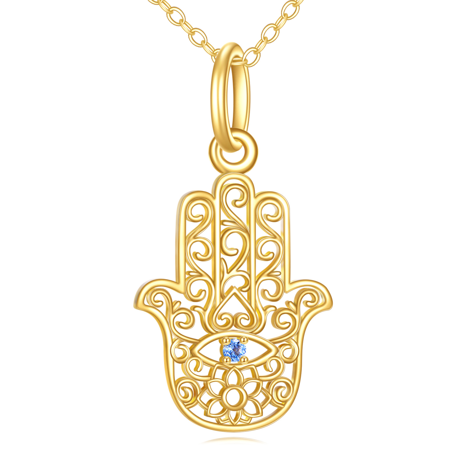 14K Gold Cubic Zirc… - image