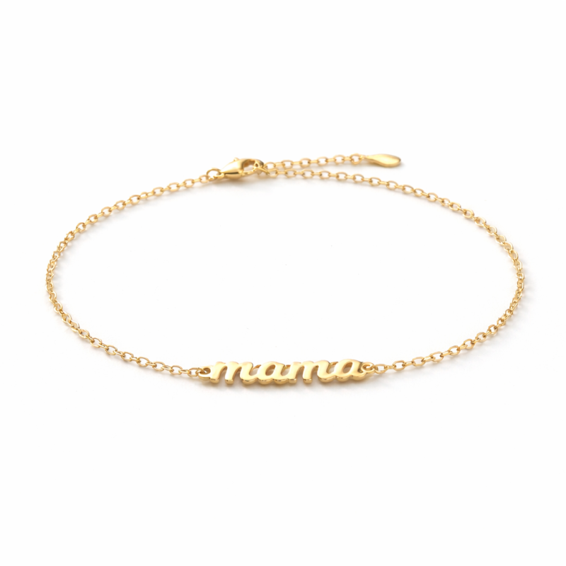 Bracelet à breloques « Maman » en or 14 carats-1