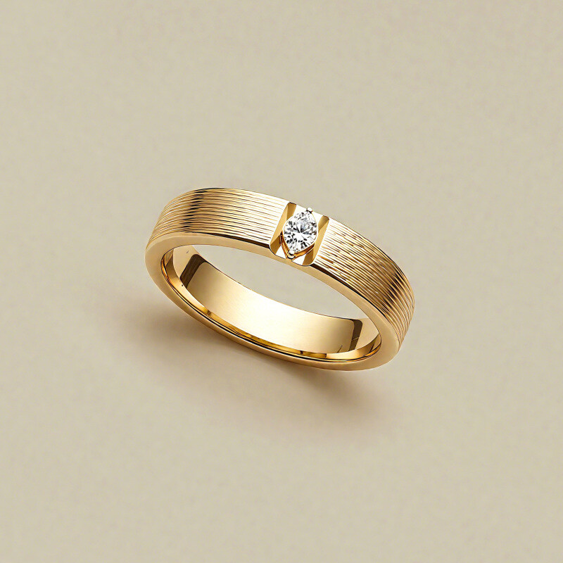 14K Gold Marquise Cut Lab Diamonds Custom Engagement Ring-3