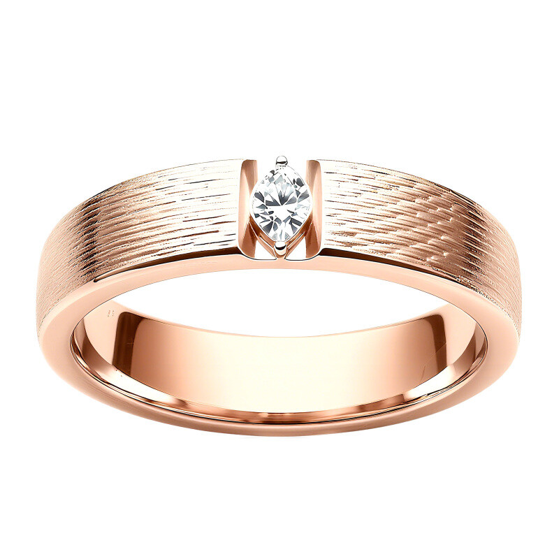 14K Gold Marquise Cut Lab Diamonds Custom Engagement Ring-4