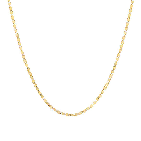 10Kゴールドミラーチェーンネックレス