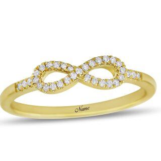 10K Gold Moissanite Wedding Ring-18