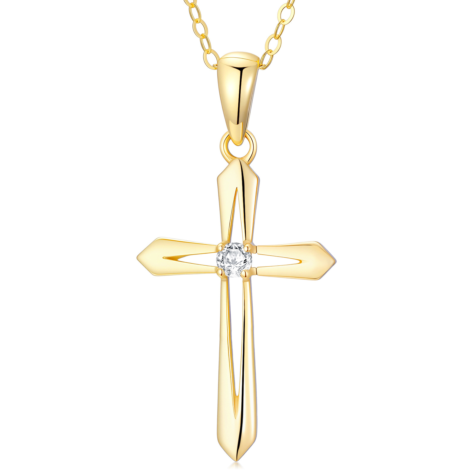 14K Gold Moissanite… - image