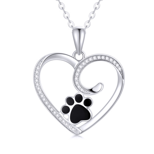 10K Gold Moissanite Heart Pendant Necklace