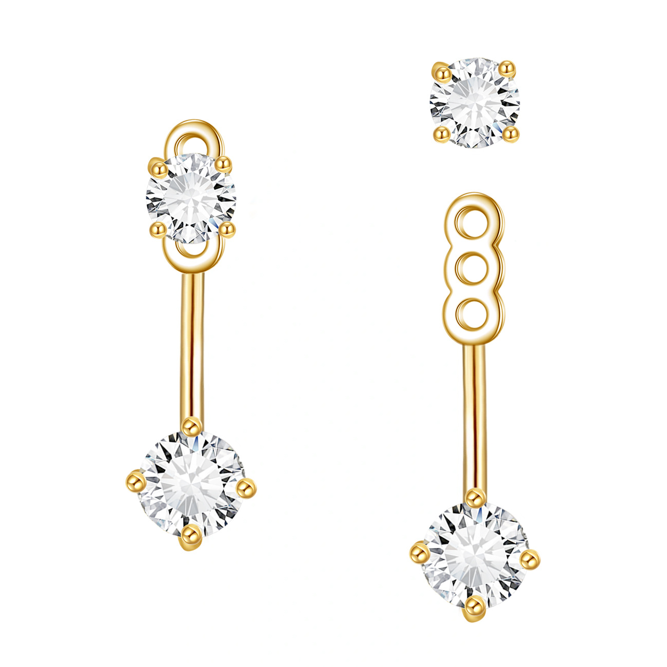 14K Gold Moissanite… - image