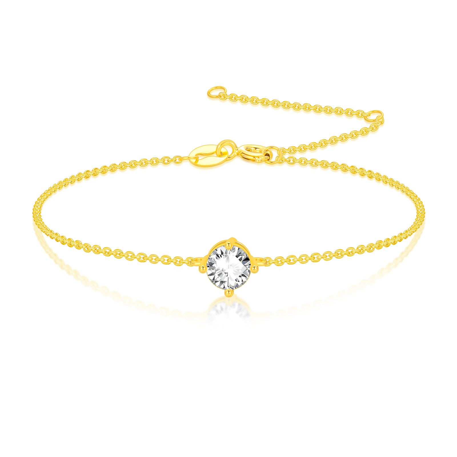 14K Gold Moissanite… - image