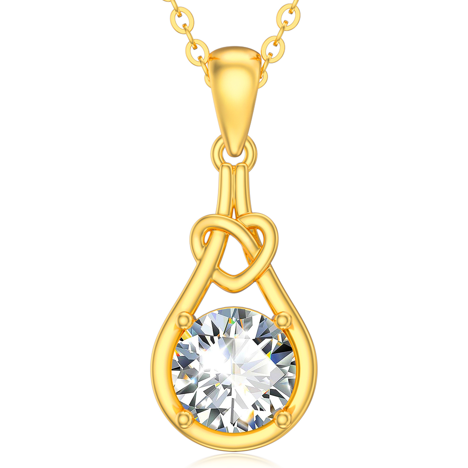 14K Gold Moissanite… - image