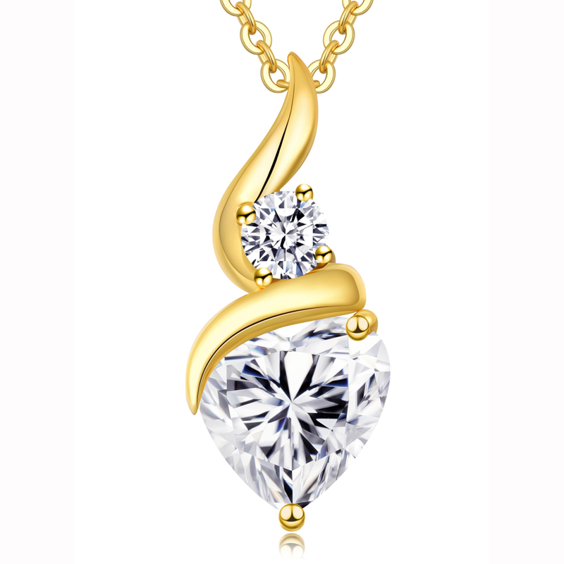14K Gold Moissanite… - image