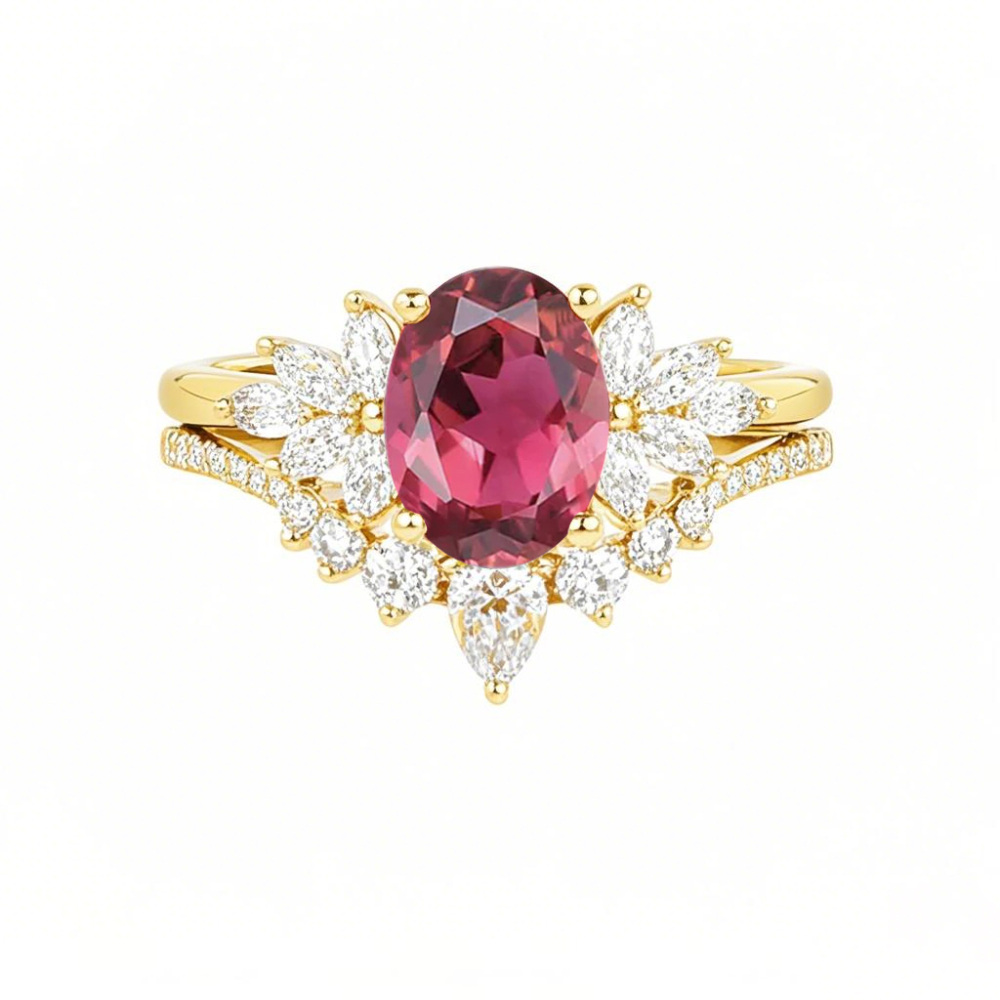 10K Gold Moissanite Personalized Engraving & Engagement Ring-1