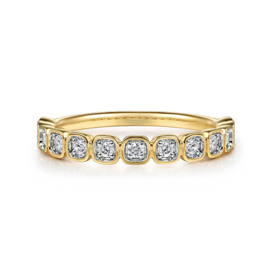 10K Gold Moissanite Stackable Ring