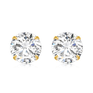10K Gold Moissanite Stud Earrings-34
