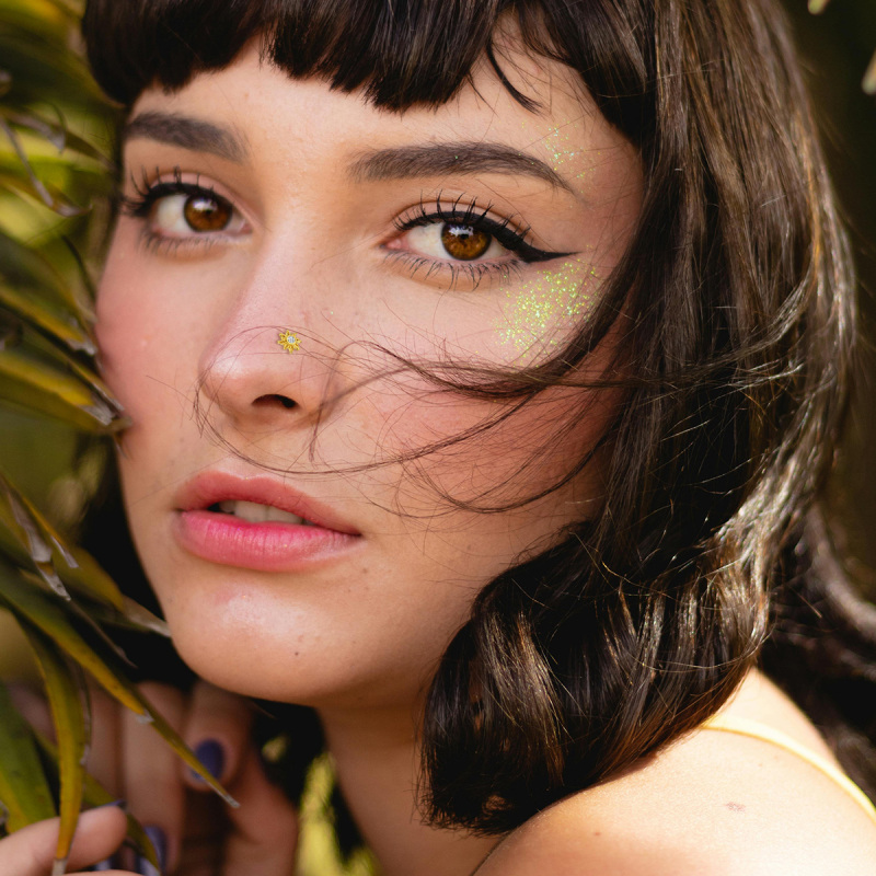 10K Gold Moissanite Sunflower Nose Ring-2