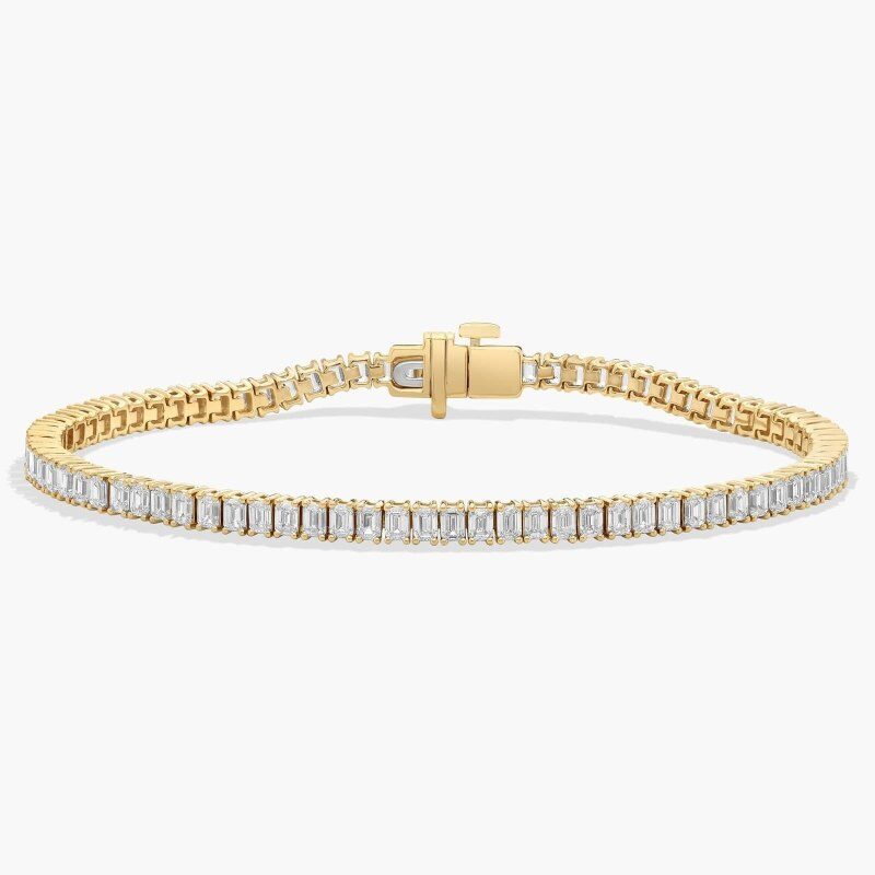 14K Gold Moissanite Tennis Bracelet-1