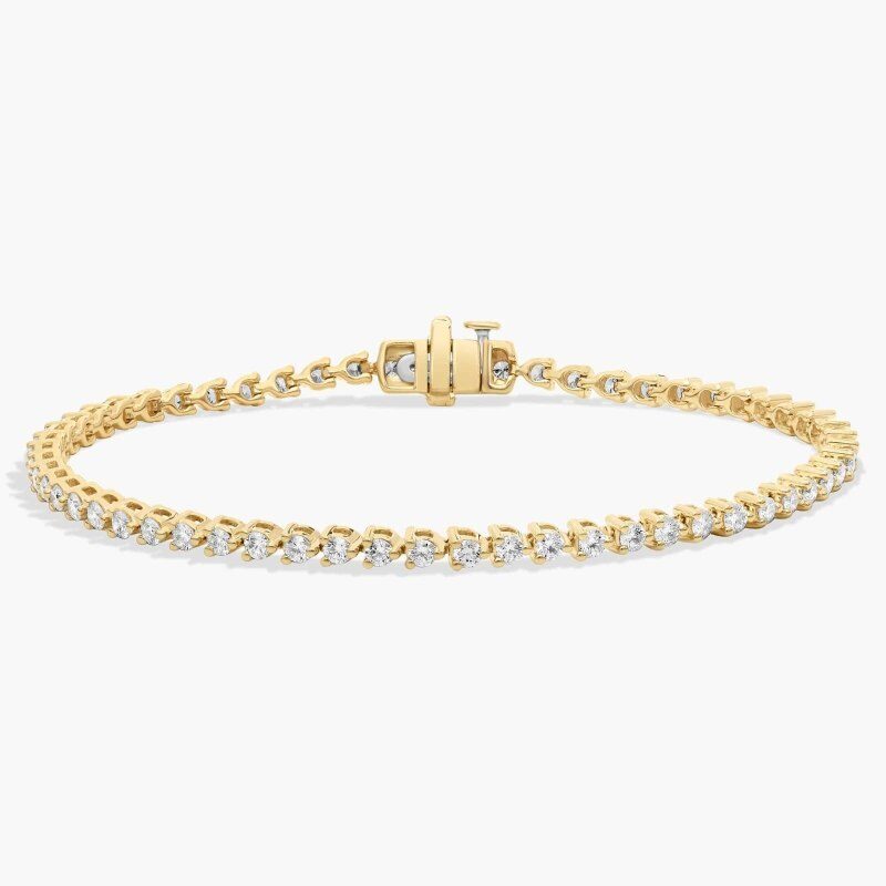 14K Gold Moissanite Tennis Bracelet-1