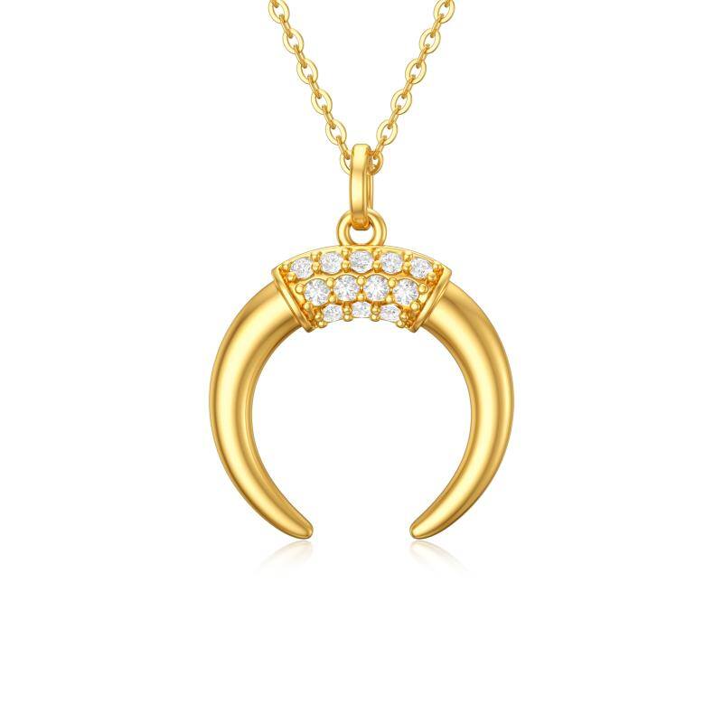 14K Gold Cubic Zirc… - image