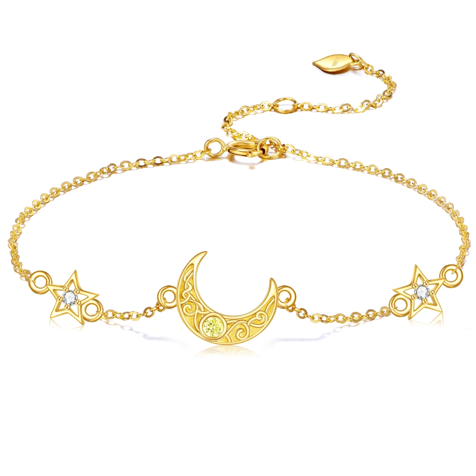 14K Gold Cubic Zirc… - image