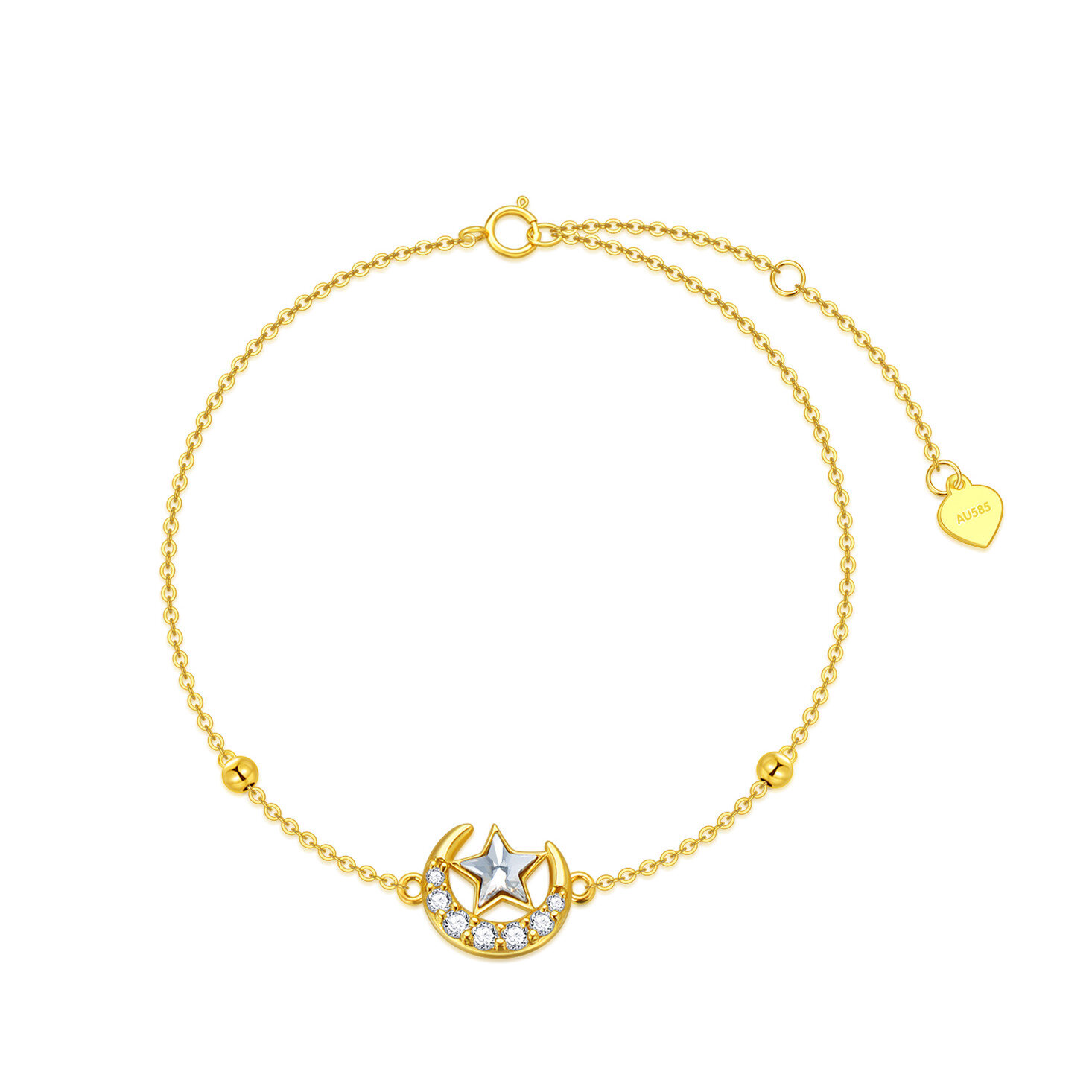 14K Gold Cubic Zirc… - image