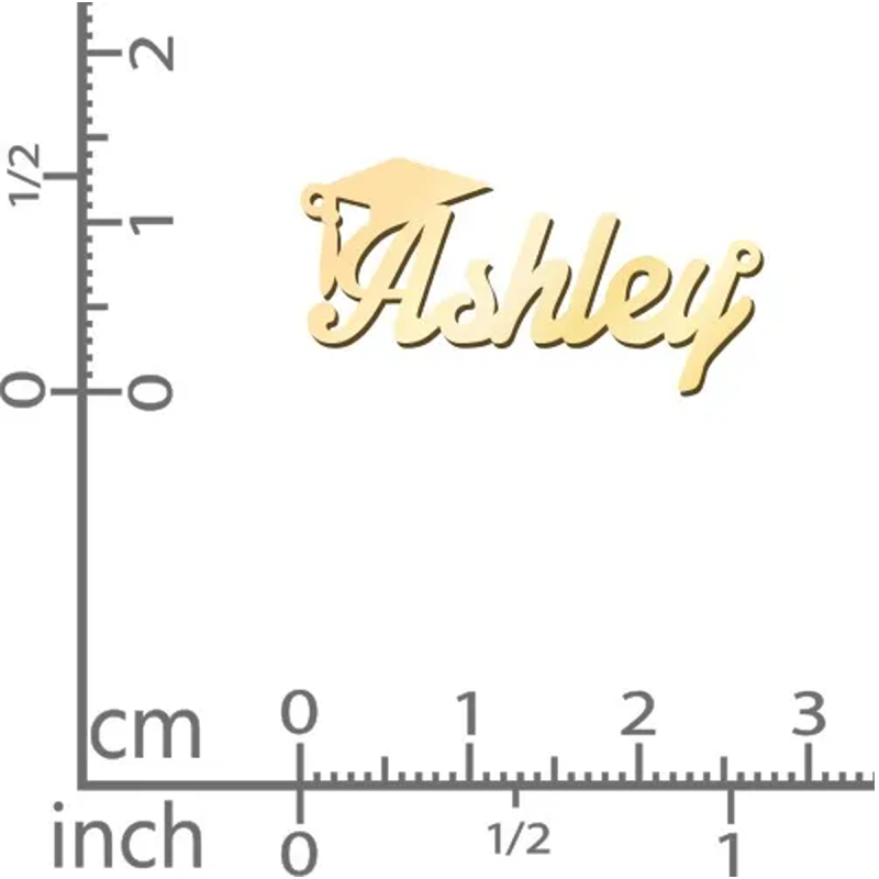 Gold Vermeil Nameplate Necklace Graduation Necklace-3
