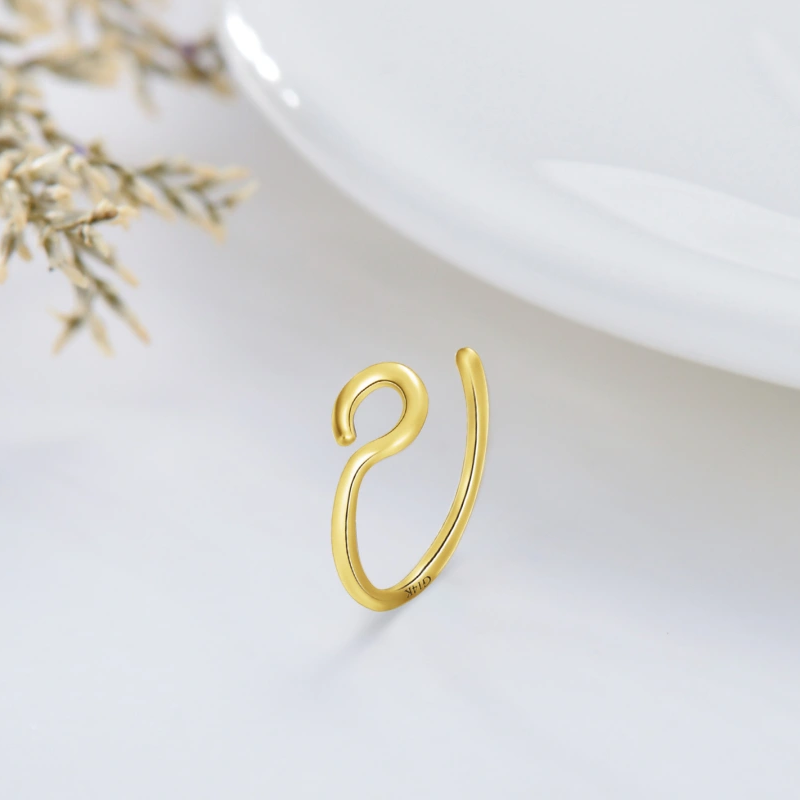 18K Gold Nose Ring-3