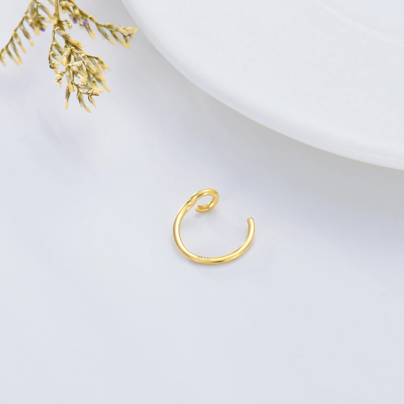 18K Gold Nose Ring-4