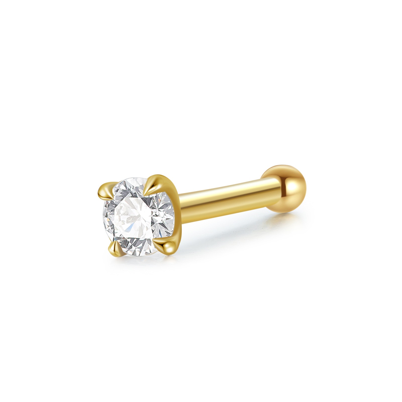 14K Gold Cubic Zirc… - image