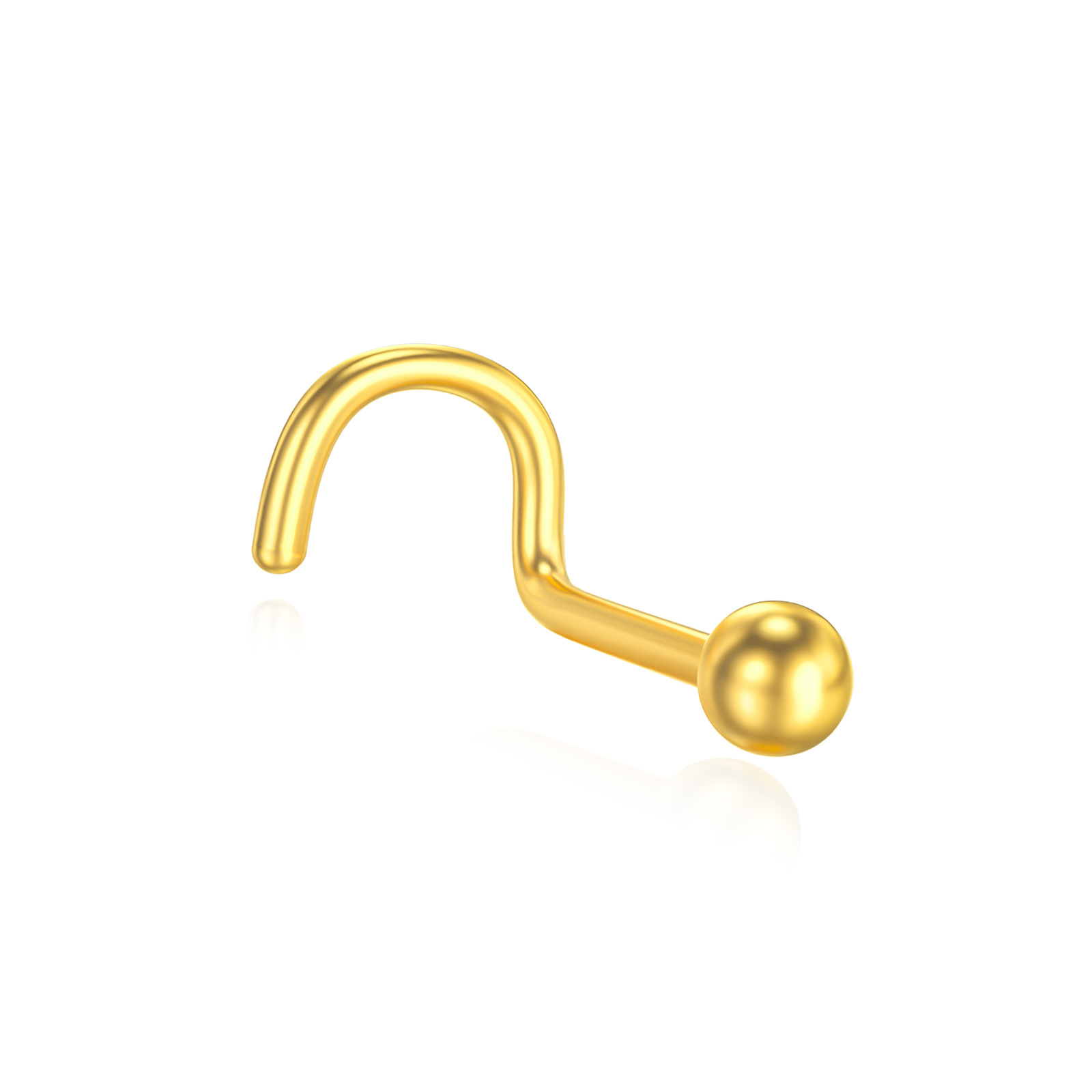 14K Gold Nose Ring - image