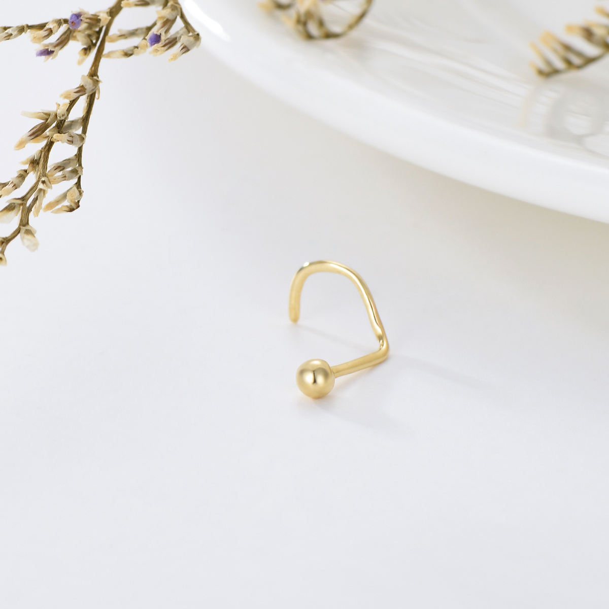 10K Gold Nose Ring-4