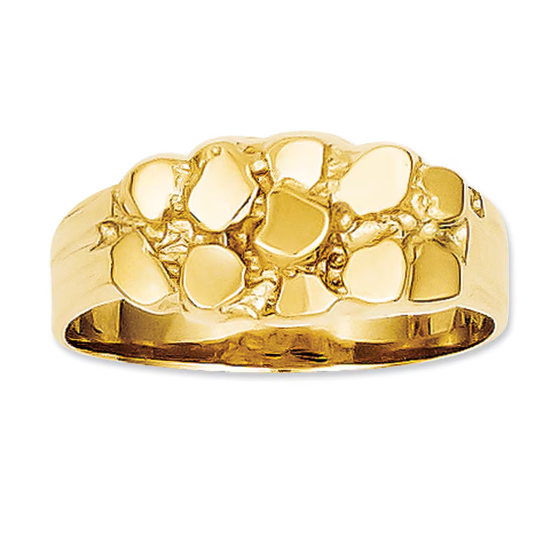 14K Gold Nugget Cus… - image
