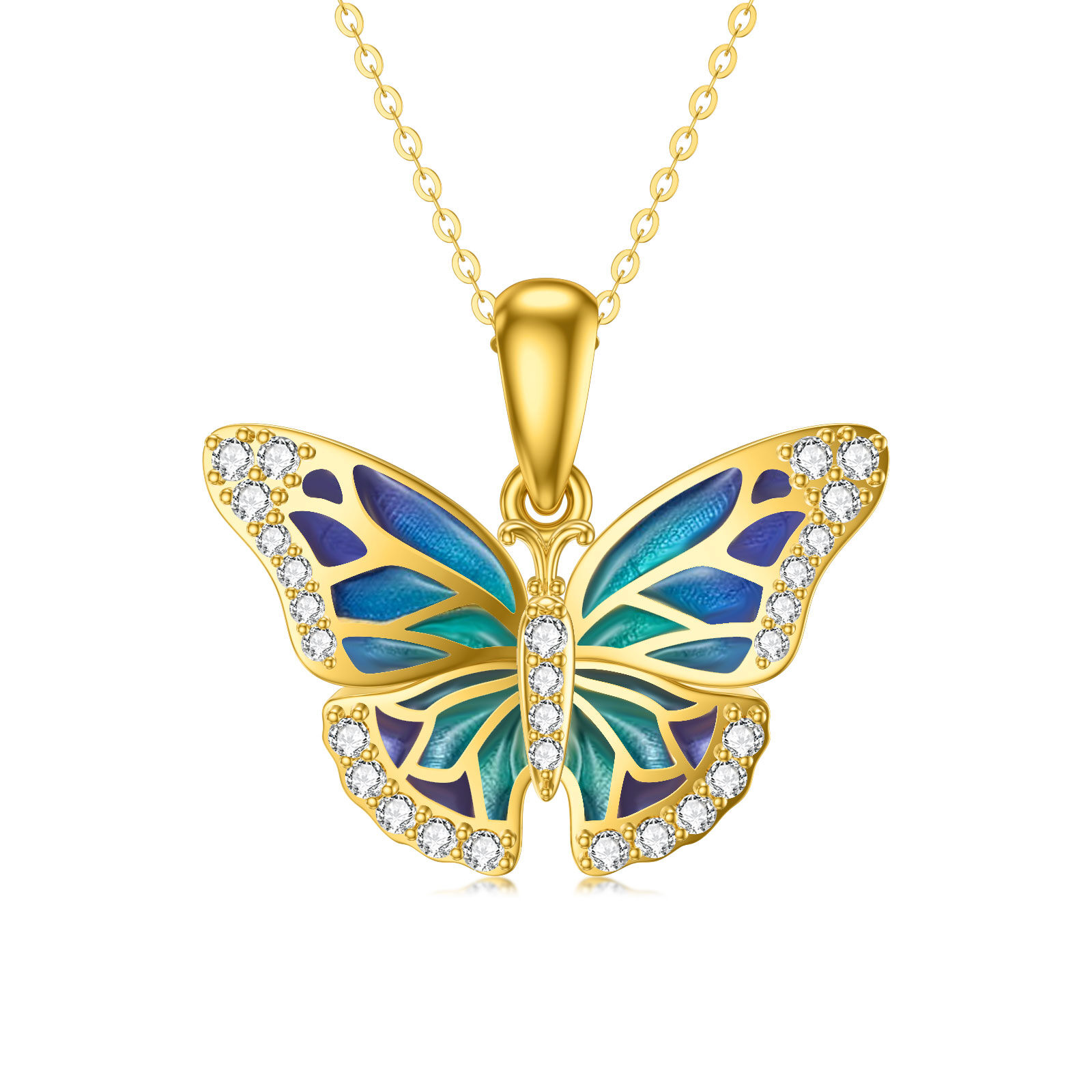 14K Gold Cubic Zirc… - image