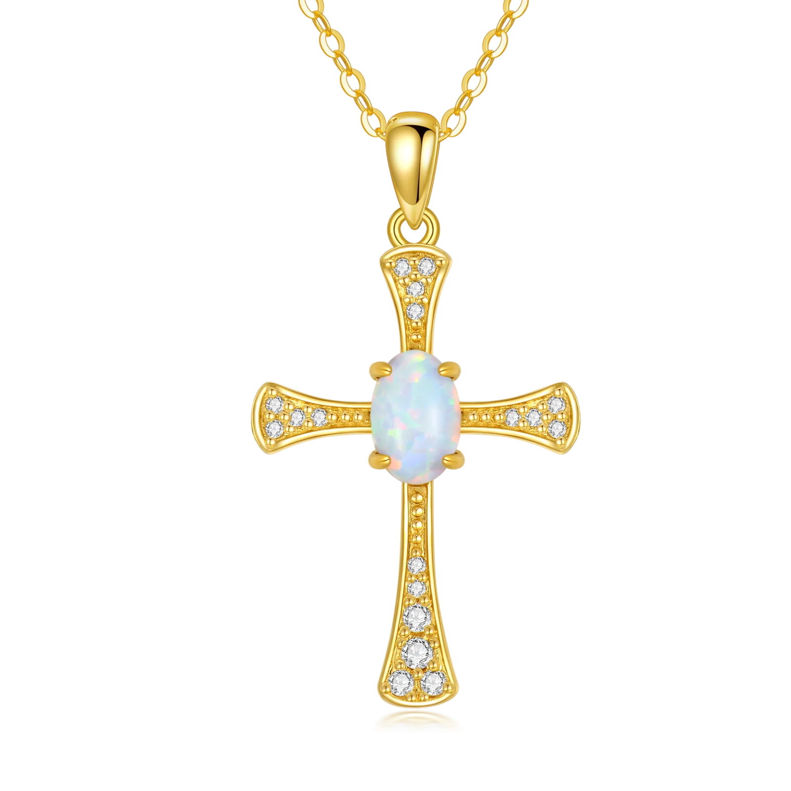 14K Gold Cubic Zirc… - image